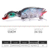 1PC 13cm 35g Jointed Duck Topwater Fishing Lure