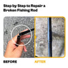 9KM 3Pcs Fishing Rod Carbon Fiber Repair Kit