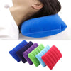 Flocking Inflatable Portable Neck Pillow