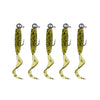 JYJ Soft Plastic Grub with Jig Hook 5pcs/bag