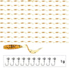 JYJ Soft Plastic Grub Lure & Hook Set 100Pcs/Lot
