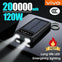 VIVO 200000mAh Large Capacity 4In1 Solar Power Bank
