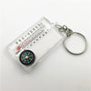 Mini Keychain Compass Thermometer Combo