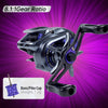 Kingdom Micro Monster Baitcasting Reel 7.1:1/8.1:1 8+1BB 4Kg Max Drag Shallow Spool