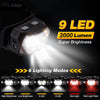 9 Light LED Headlamp