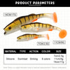 Spinpoler Vigour Perch Scented Shad 7cm/11cm/14cm 3-5Pcs