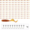 JYJ Soft Plastic Grub Lure & Hook Set 100Pcs/Lot