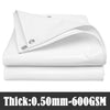 White Heavy-Duty Canvas PVC Tarpaulin