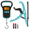Digital Fish Scale with Ruler 110 lb/50 kg & Lip Gripper Combo