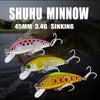 Jerry SHUHU Ultra-thin Sinking Wobbler Crankbait 45mm 3.4g