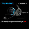 Shimano EXSENCE (2025) MGL Spinning Reel 180-225g 11+1BB infinity anti twist