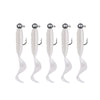 JYJ Soft Plastic Grub with Jig Hook 5pcs/bag