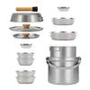 CLS Outdoors Stainless Steel Camp Cookware Set 14PCS 22PCS