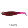 Supercontinent Zander Shad T-tail Soft Lure 5cm/7cm 8-12PCS