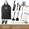 10-Piece Portable Camping Cookware Set - Non-Stick Utensils with Storage Bag