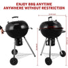 Cusimax Portable Charcoal BBQ Grill 22.5 inch