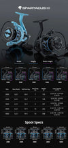 KastKing Spartacus III Spinning Reel 7-10KG Max Drag 6.2:1 10+1BB