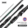 Kingdom Xestus Casting/Spinning Travel Rod 5PC 2m 2.1m 2.16m 2.28m MF Action