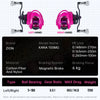 ZION KANA 150MG Medium Gear Fishing Bait Reel 6kg MAX Drag 6.0:1 Magnetic Braking System 5+1Bearing 159g Saltwater Fishing Reel