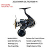 2023 DAIWA SALTIGA 4000-H 4000-XH 5000-P 5000-H 5000-XH 6000-P 6000-H 6000-XH Spinning Fishing Reels