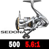 Shimano Sedona (2023) Spinning Reel 5.0:1/6.2:1/4.7:1 Ratio 3+1BB HAGANE GEAR 3-11KG Power