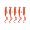 JYJ Soft Plastic Grub with Jig Hook 5pcs/bag