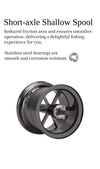 Tsurinoya DARK WOLF ULTRA PRO BFS Baitcasting Reel 134g 4.6g Shallow Spool 7.1:1 10+1BB 4Kg Max Drag