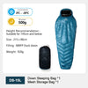 WIDESEA DS Series High Altitude 800PF Duck Down Mummy Sleeping Bag -10°