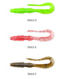 Tsurinoya 40pc Grub Lure Set 63mm 0.7g