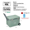 MOUNTAINHIKER 45L TingWu Green Handle Insulated Cooler