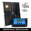 1000W Solar Panel 12V Solar Cell 10A-100A Controller Solar Plate Kit