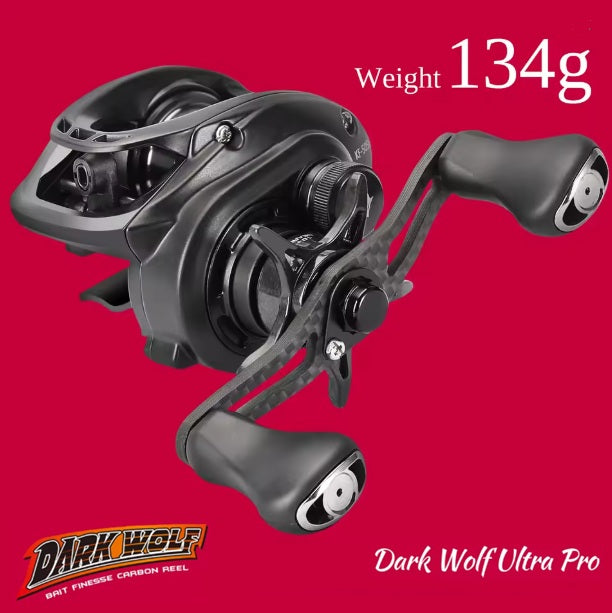 Tsurinoya DARK WOLF ULTRA PRO BFS Baitcasting Reel 134g 4.6g Shallow Spool 7.1:1 10+1BB 4Kg Max Drag