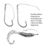 20pcs/lot Weedless Barbed Fishing Hook
