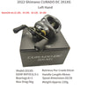 Shimano CURADO DC (2022) Saltwater Low Profile Baitcast Reel 7.4:1 8.5:1 6+1BB 5-5.5Kg Max Drag