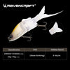 RAVENCRAFT WHALE SPINE 215mm 70g Slow Sinking 3 Section Swimbait