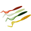 JYJ Long Tail Soft Plastic Grub Lure 5/10Pcs