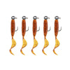 JYJ Soft Plastic Grub with Jig Hook 5pcs/bag