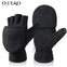OZERO Fingerless 3M Polar Fleece Winter Gloves