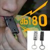 Portable Survival Whistle 180 db Aluminum Alloy Keychain