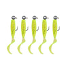 JYJ Soft Plastic Grub with Jig Hook 5pcs/bag