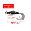 JYJ Soft Plastic Grub with Jig Hook 5pcs/bag