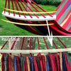Portable Anti Rollover Canvas Single/Double Hammock with Carry Bag