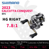 Shimano CALCUTTA CONQUEST (2023) BFS Baitcast Reel 13+1BB Max Drag 3.5KG