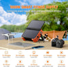Portable Power Station 1000W with Built-in Solar Panel LiFePO4 Battery Pack AC/DC/USB/PD Outputs
