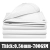 White Heavy-Duty Canvas PVC Tarpaulin