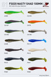 KesFishing Nasty Shad T-Tail 4Inch 6Pcs
