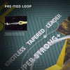SF 3pcs/6pcs Nylon Tapered Fly Leader with Pre-tied  Loop 7.5FT 9FT 12FT 0-7X
