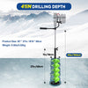 Goture Ice Drill Auger Set with Centering Point Blade