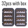 ICERIO 32pcs/Box Nymph Scud Fly Lure Set