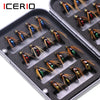 ICERIO 32pcs/Box Nymph Scud Fly Lure Set